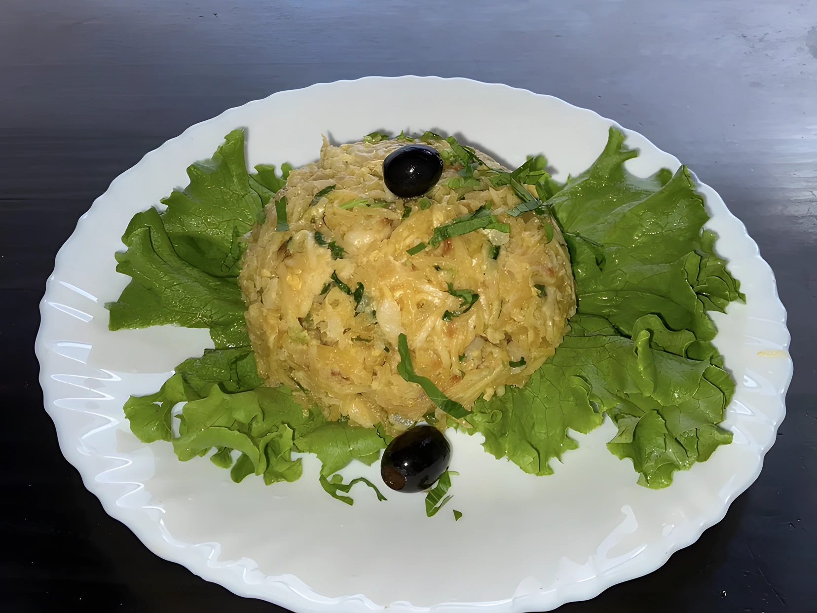 Bacalhau à Brás servido na Taberna dos Novos Tempos.